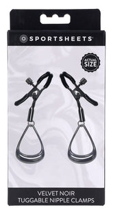Velvet Noir Tuggable Nipple Clamps